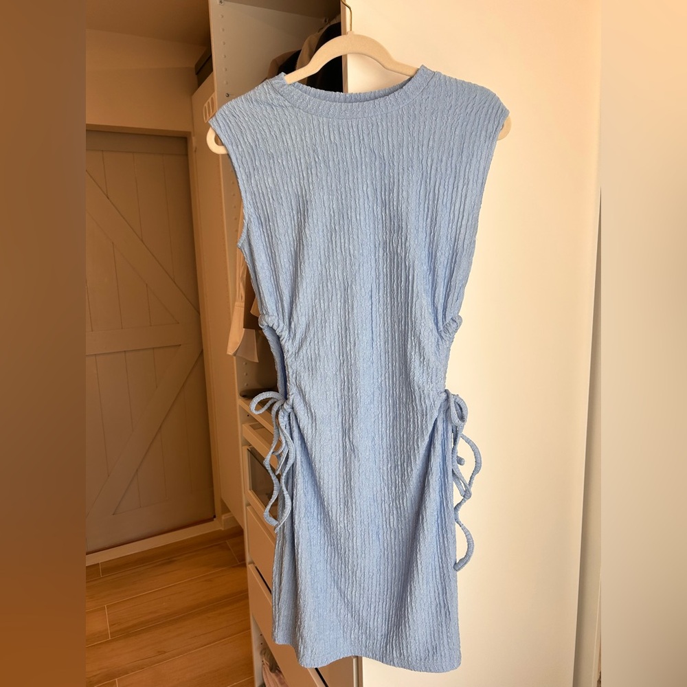 Light Blue Sleeveless Summer Dress